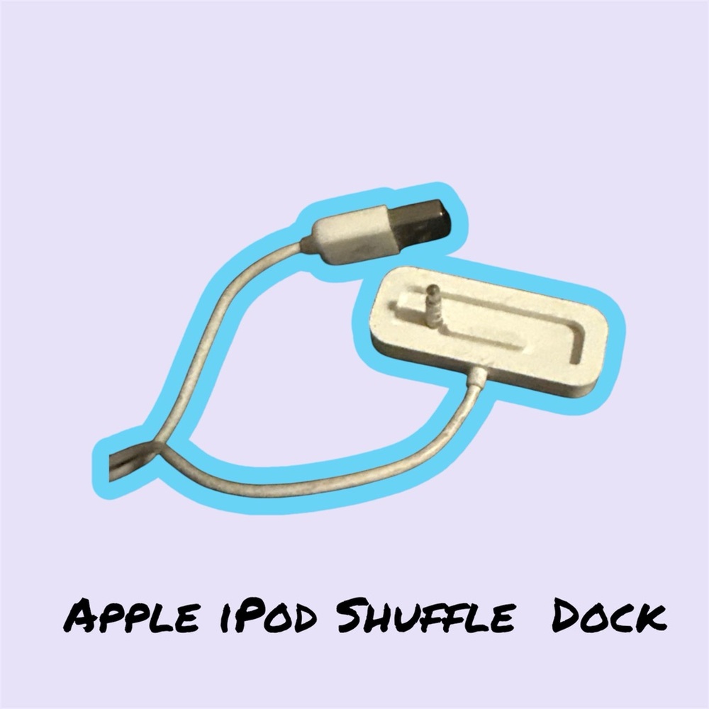 Apple White iPod Shuffle Dock and Cable(2ndGen iPod)